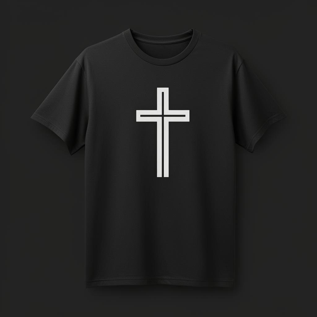Cross Tee — Black